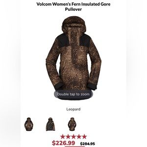 Volcom Leopard Jacket. Ski. Snowboard. Sz small
